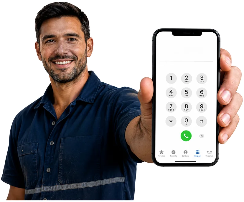 Plumber answering a Hurstville enquiry by phone